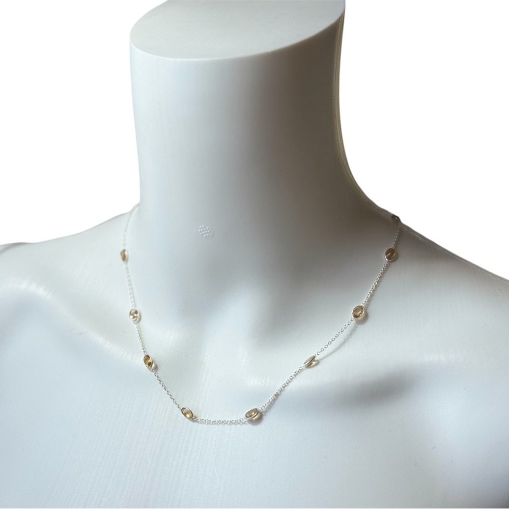 Elegant Silver and Gold Necklace
